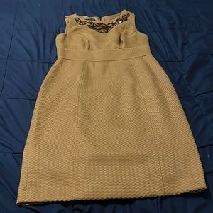 Gold and black dress